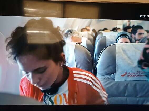 חברת התעופה מומצאת, הלוגו דומה לשל אייר אינדיה // צילום מסך תוך הסדרה